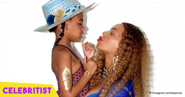 Beyoncé's daughter Blue Ivy rocks braids and floral outfit during On the Run II concert 
