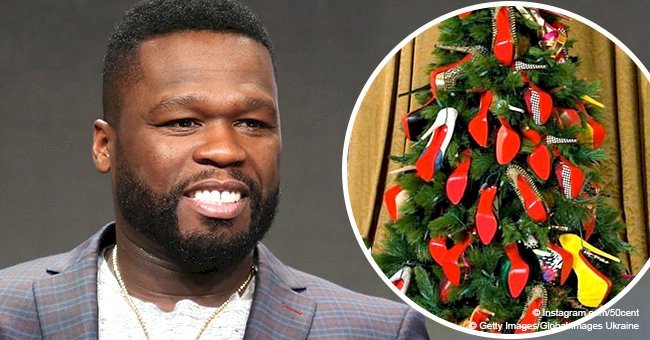 50 Cent heats up talk after sharing photo of Christmas tree decorated with his ex’s old heels