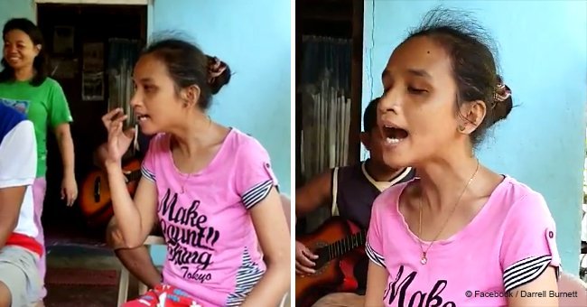 Blind woman who lives in a small fishing village sings just like Whitney Houston