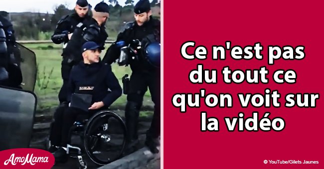 La police a poussé une personne handicapée de sa chaise roulante: qui est réellement la victime