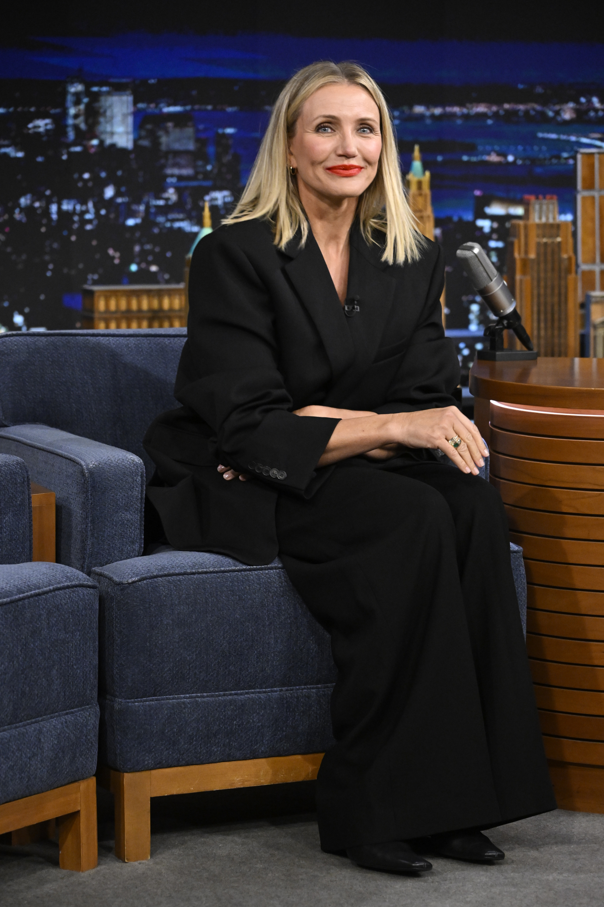 Cameron Diaz during an interview on October 25, 2023 | Source: Getty Images