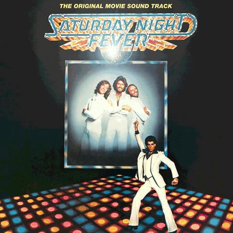 Cover of the "Saturday Night Fever" soundtrack album. | Source: Giphy.