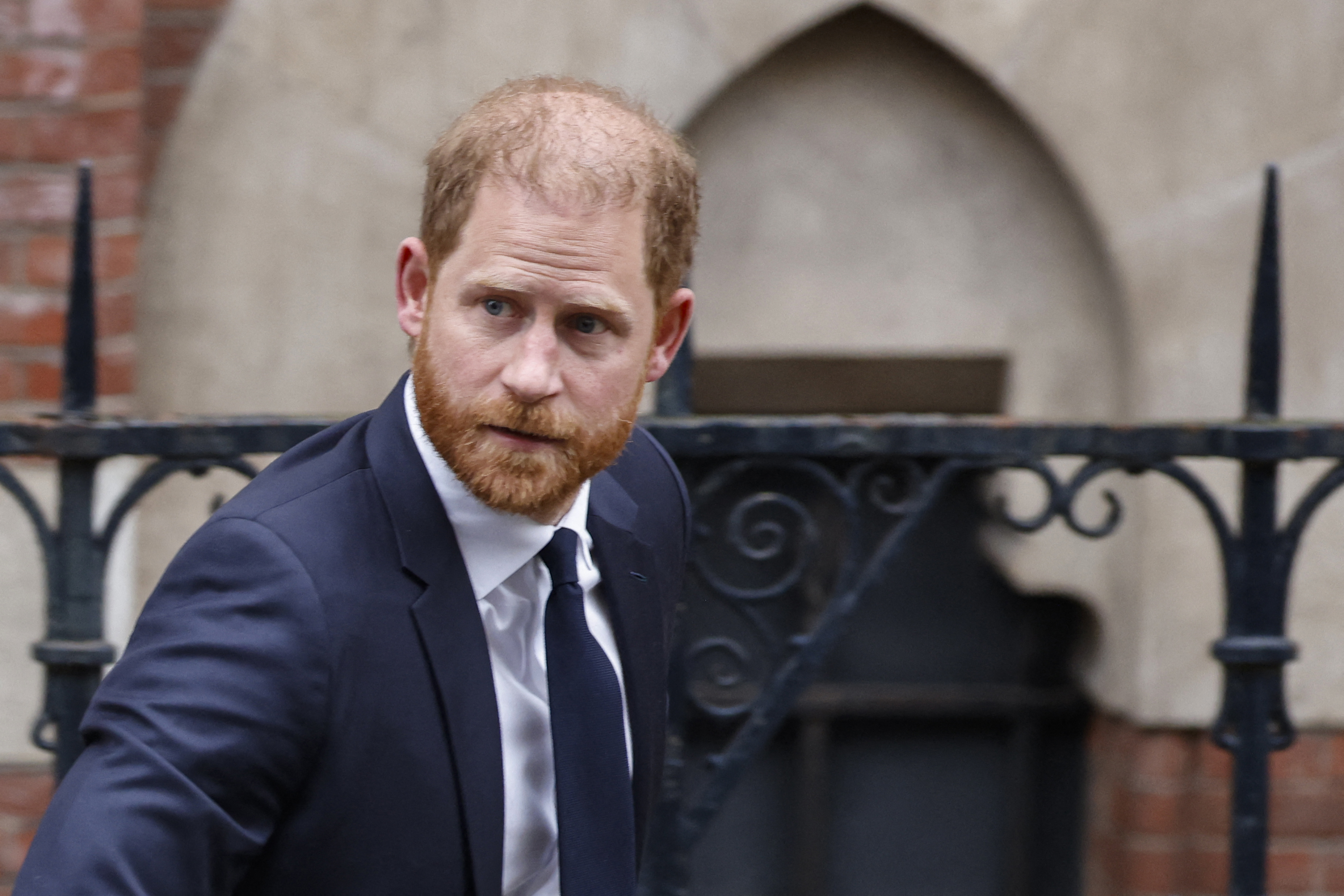 Prince Harry departs from a court case against Associated Newspapers Ltd at The Royal Courts of Justice on January 21, 2026 in London, England | Source: Getty Images