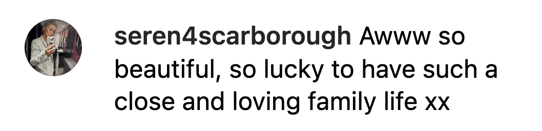 An individual commenting on one of Victoria Beckham's Instagram posts. | Source: Instagram.com/victoriabeckham