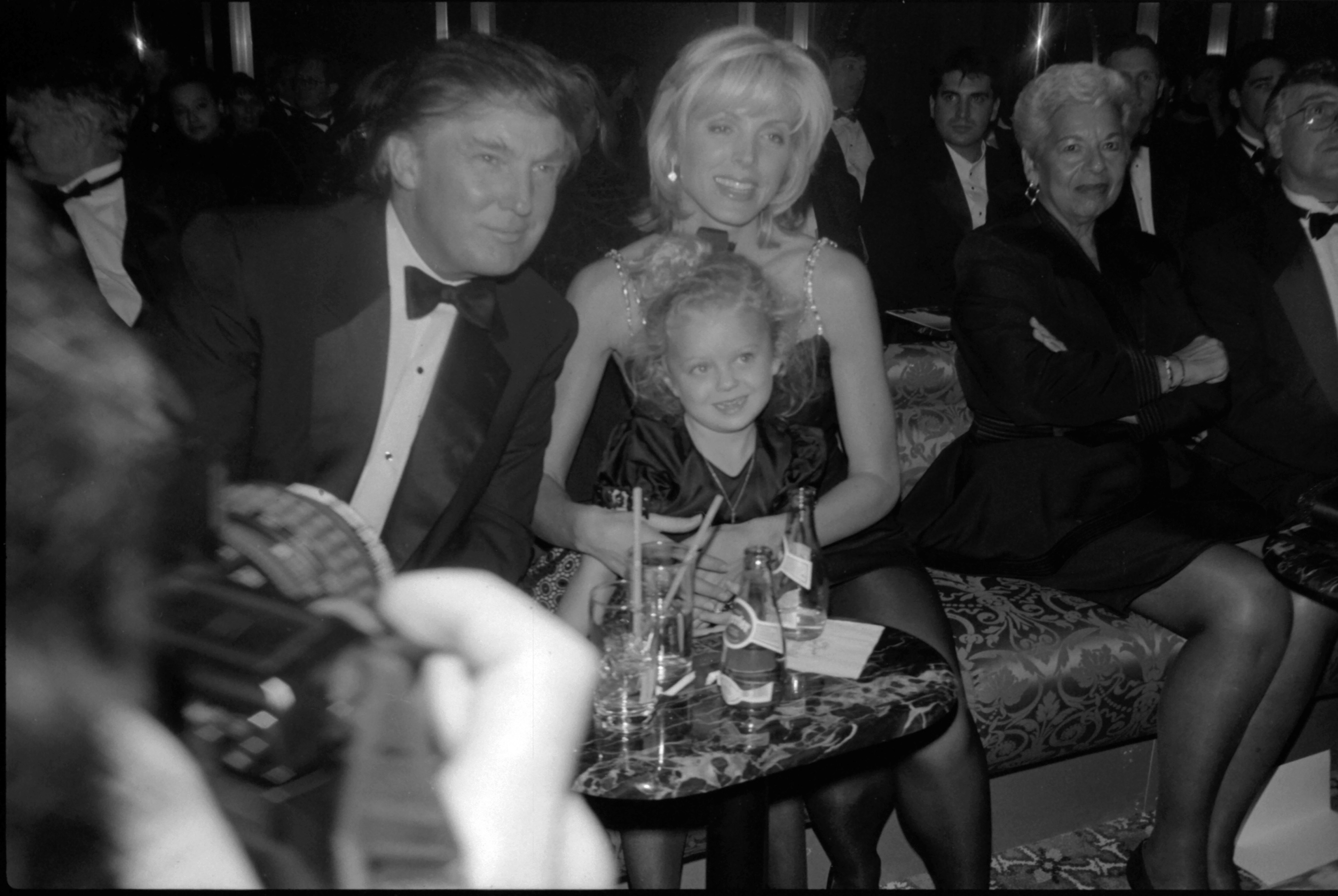 Donald Trump and Marla Maples with their daughter at an event in New York in 1994. | Source: Getty Images