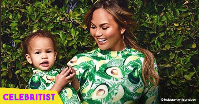 Chrissy Teigen shares the first photo of 'big sister' Luna and newborn son 