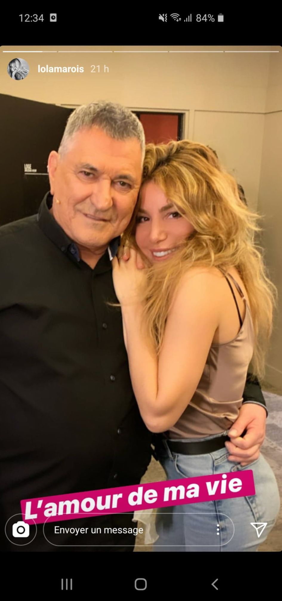 Lola Marois et son mari Jean-Marie Bigard. | Photo : Story Instagram/Lola Marois Lola Marois et son mari Jean-Marie Bigard. | Photo : Story Instagram/Lola Marois
