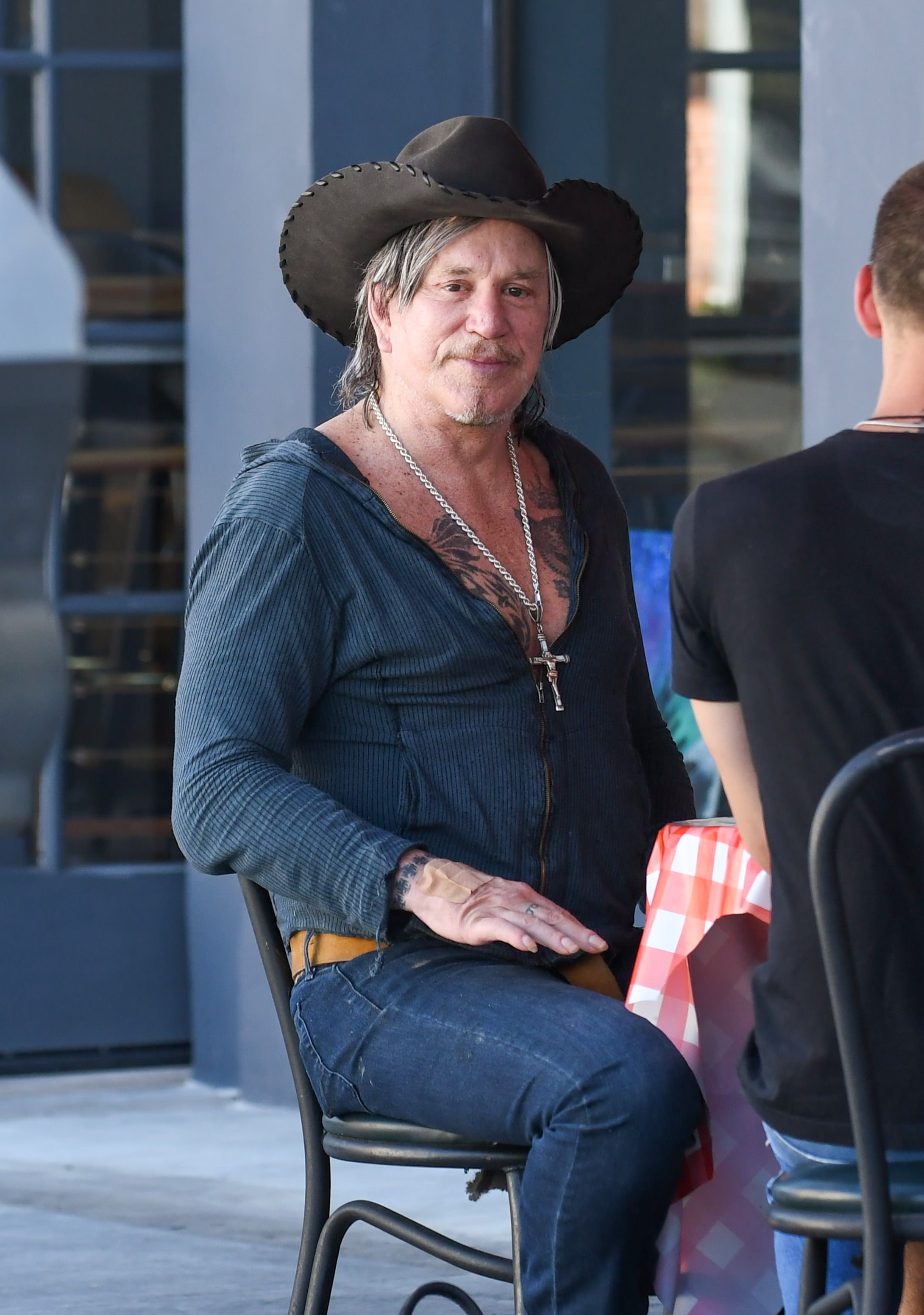 Mickey Rourke is seen on August 24, 2019, in Los Angeles, California | Source: Getty Images