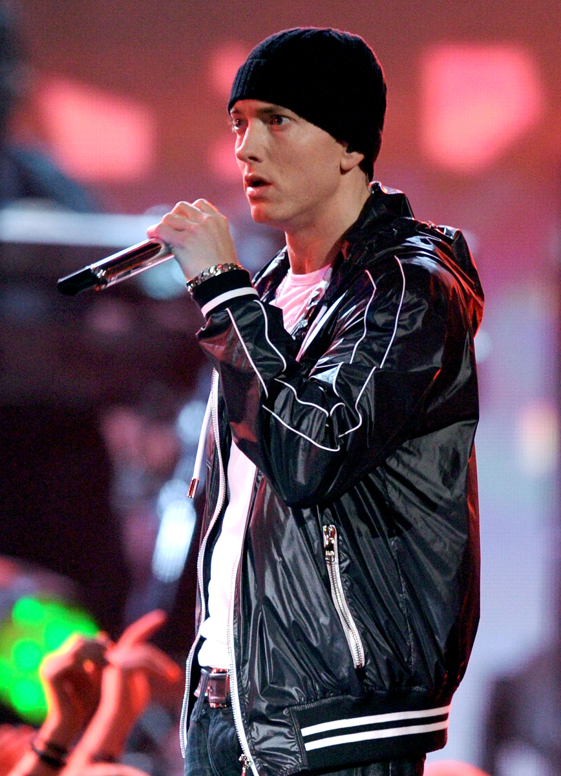 Eminem performs onstage during the 52nd Annual Grammy Awards at Staples Center on January 31, 2010 in Los Angeles, California. | Source: Getty Images