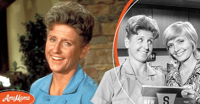 Ann B Davis on season two of the "The Brady Bunch" on February 10, 1970 [left]. Ann B. Davis, and Florence Henderson during an appearance on "The Brady Bunch" season three on May 5, 1971 [right]. | Photo: Getty Images