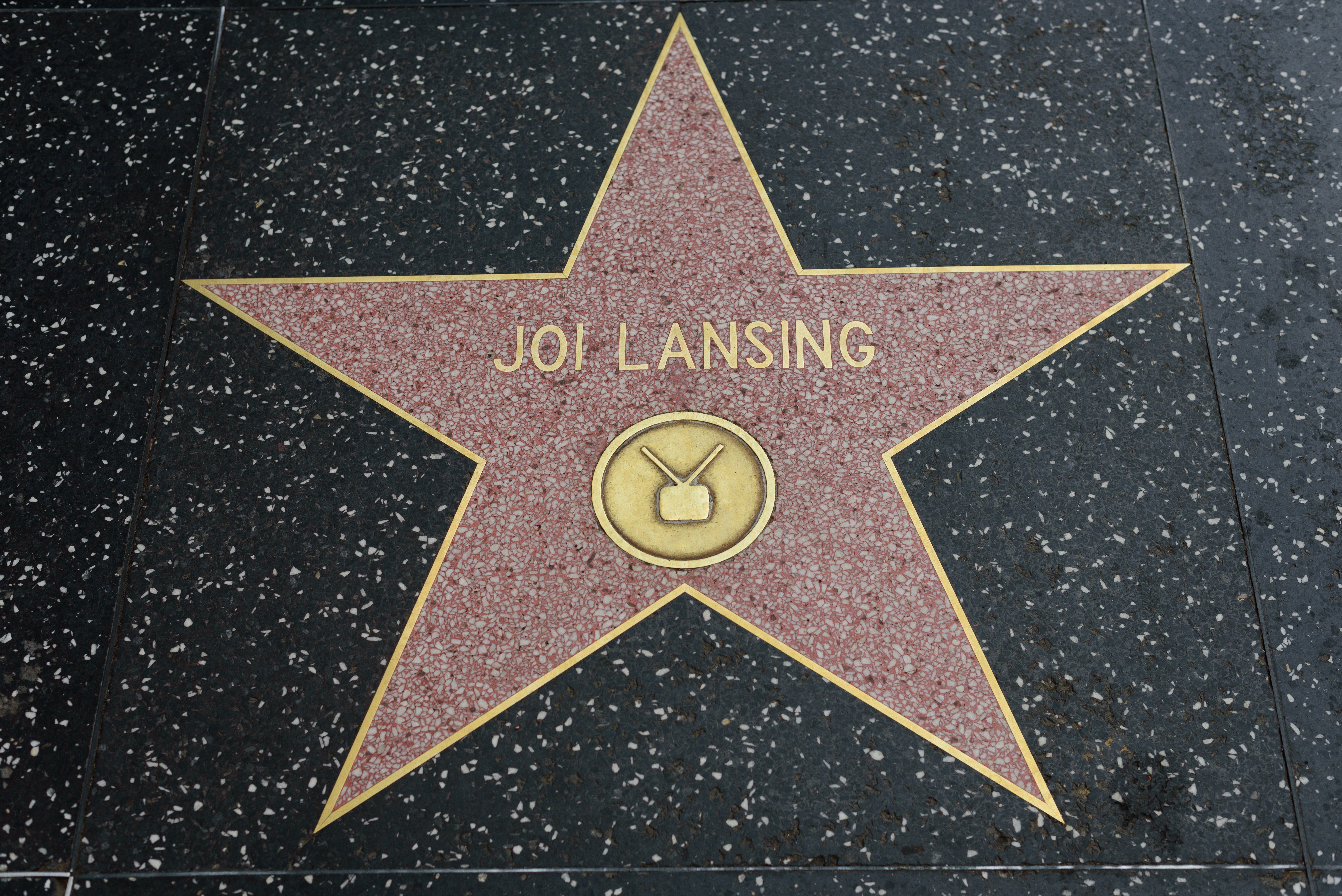 Joi Lansing's star on The Hollywood Walk of Fame. | Photo: Shutterstock