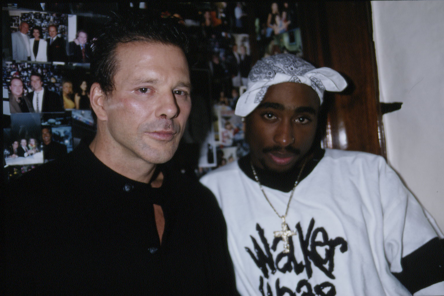 Mickey Rourke and Tupac at Nello's on November 11, 1994 | Source: Getty Images
