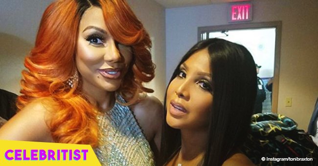 Tamar Braxton calls out sister Tony for stealing her pink pajamas in recent photo