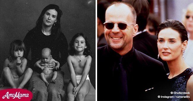 Demi Moore's daughters are grown up and they look just like their famous mom