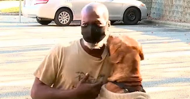 Donald Dickerson and his dog Duude.┃Source: youtube.com/FOX8 WGHP