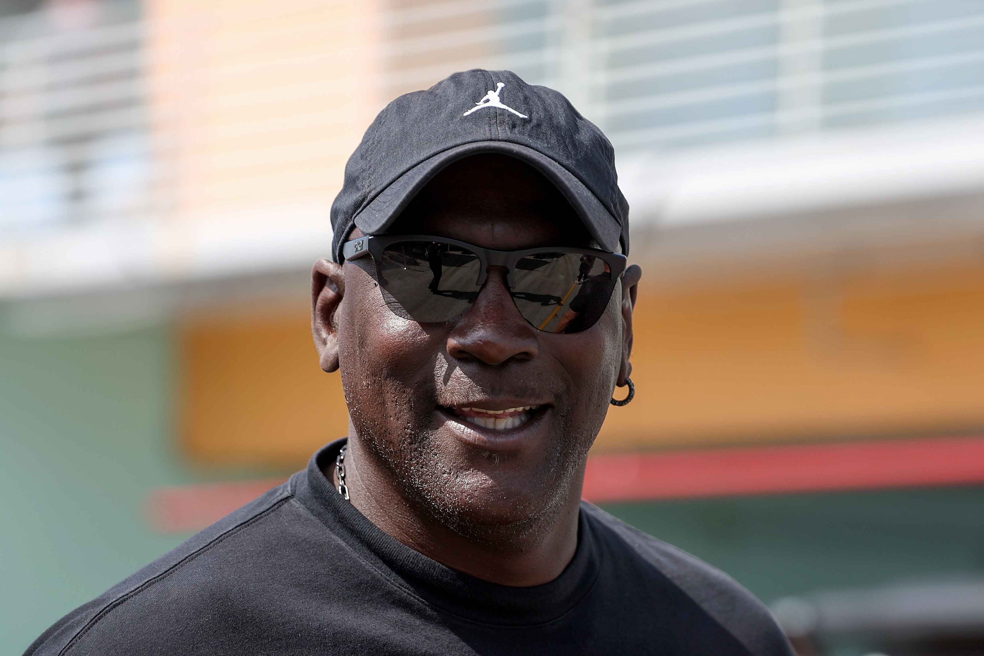 Michael Jordan walks the grid prior to the NASCAR Cup Series Straight Talk Wireless 400 on October 27, 2024, in Homestead, Florida. | Source: Getty Images