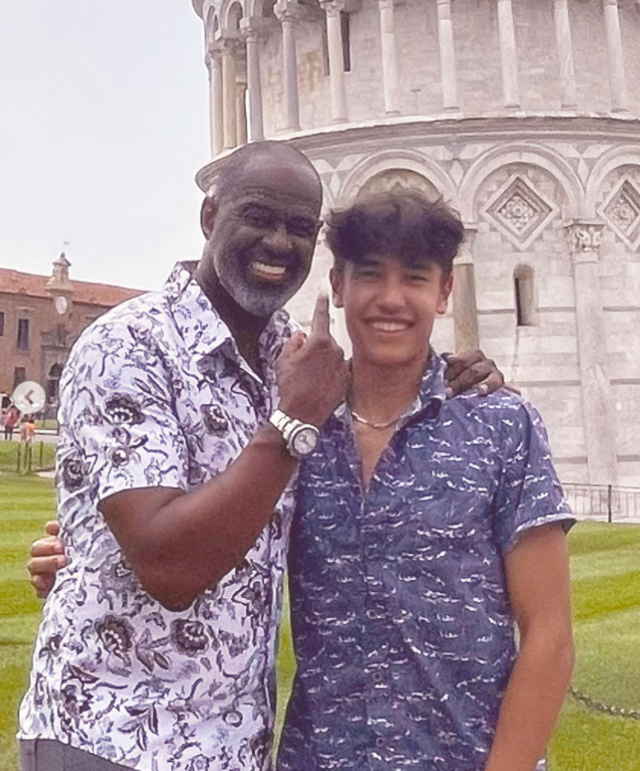 Brian McKnight and his son Jack McPhee smile at the camera, from a post dated September 6, 2022. | Source: Instagram/brianmcknight23