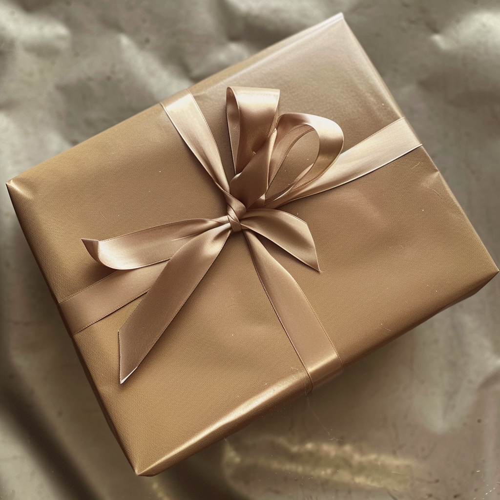 A gift wrapped in gold | Source: Midjourney