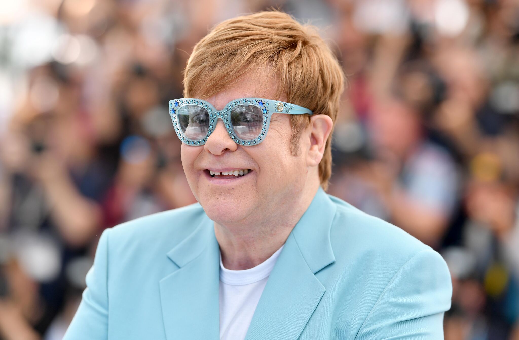 Sir Elton John attends the photocall for "Rocketman" during the 72nd annual Cannes Film Festival  | Getty Images