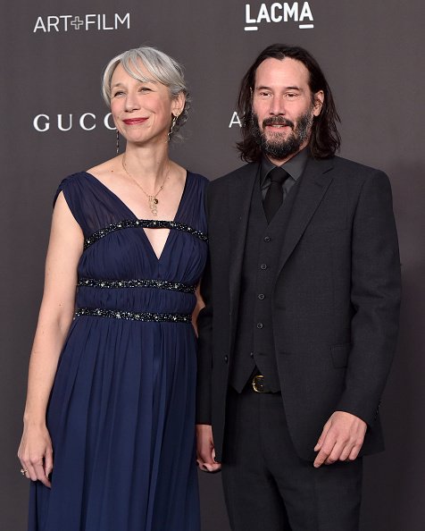 Alexandra Grant (L) and Keanu Reeves, 2019 LACMA Art + Film Gala Presented By Gucci at LACMA am 2. November 2019 in Los Angeles, Kalifornien | Quelle: Getty Images