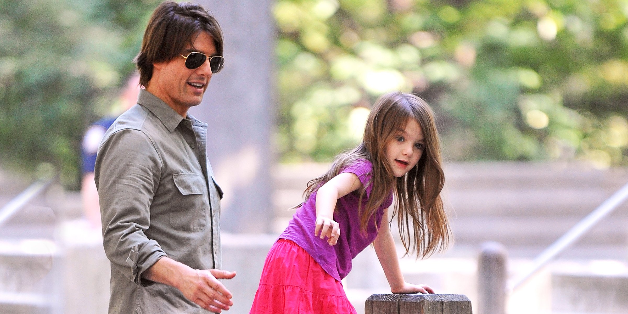 Tom Cruise and Suri Cruise | Source: Getty Images 