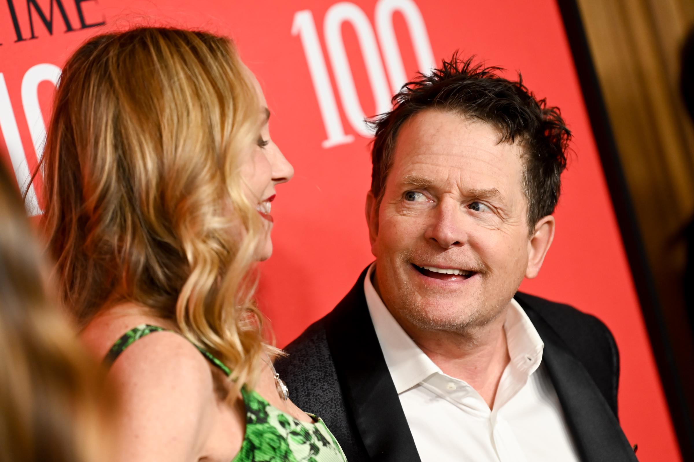 Tracy Pollan and Michael J. Fox at the TIME100 Gala on April 25, 2024, in New York City. | Source: Getty Images