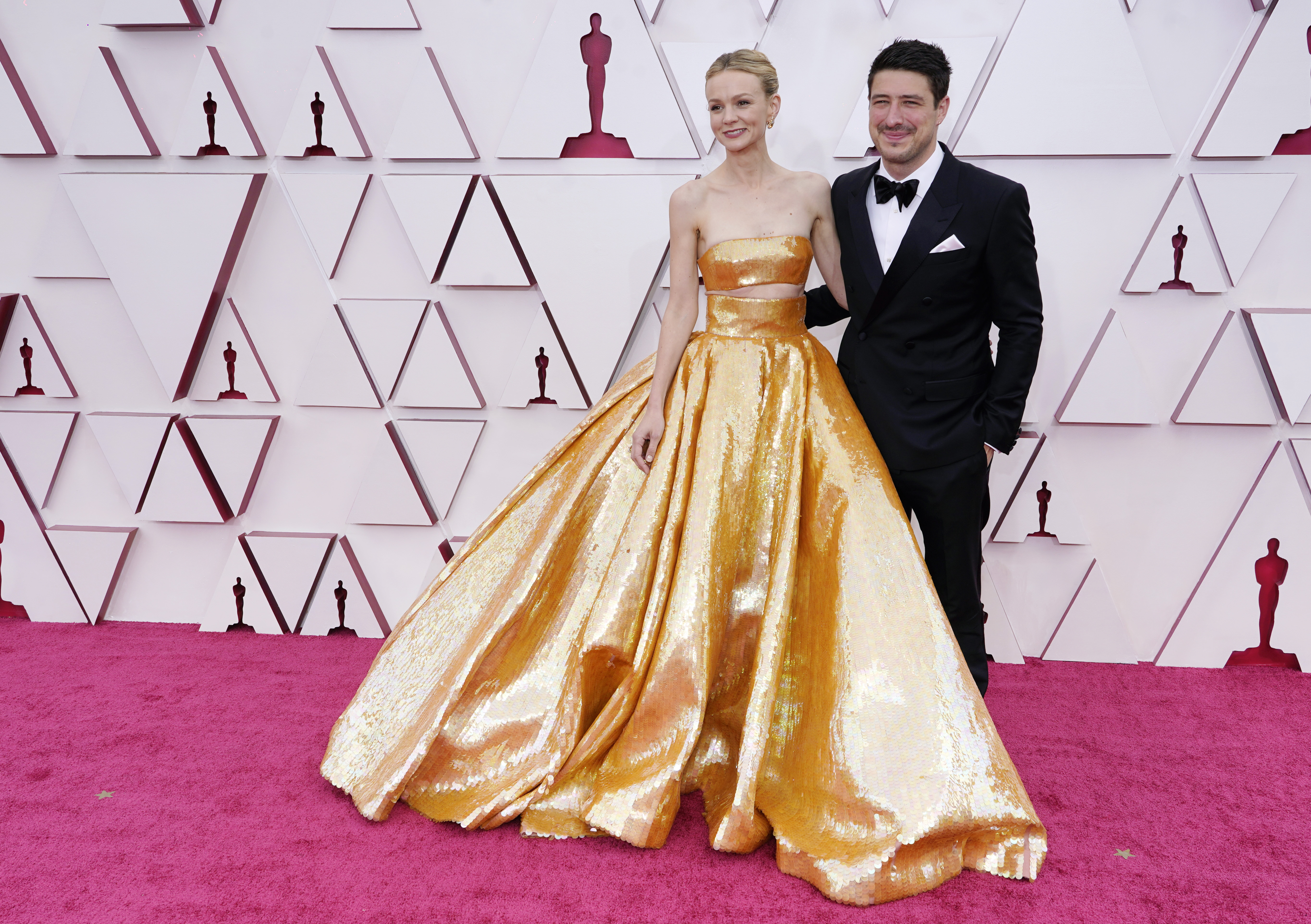 Carey Mulligan and Marcus Mumford attend the 93rd Annual Academy Awards at Union Station on April 25, 2021, in Los Angeles, California | Source: Getty Images