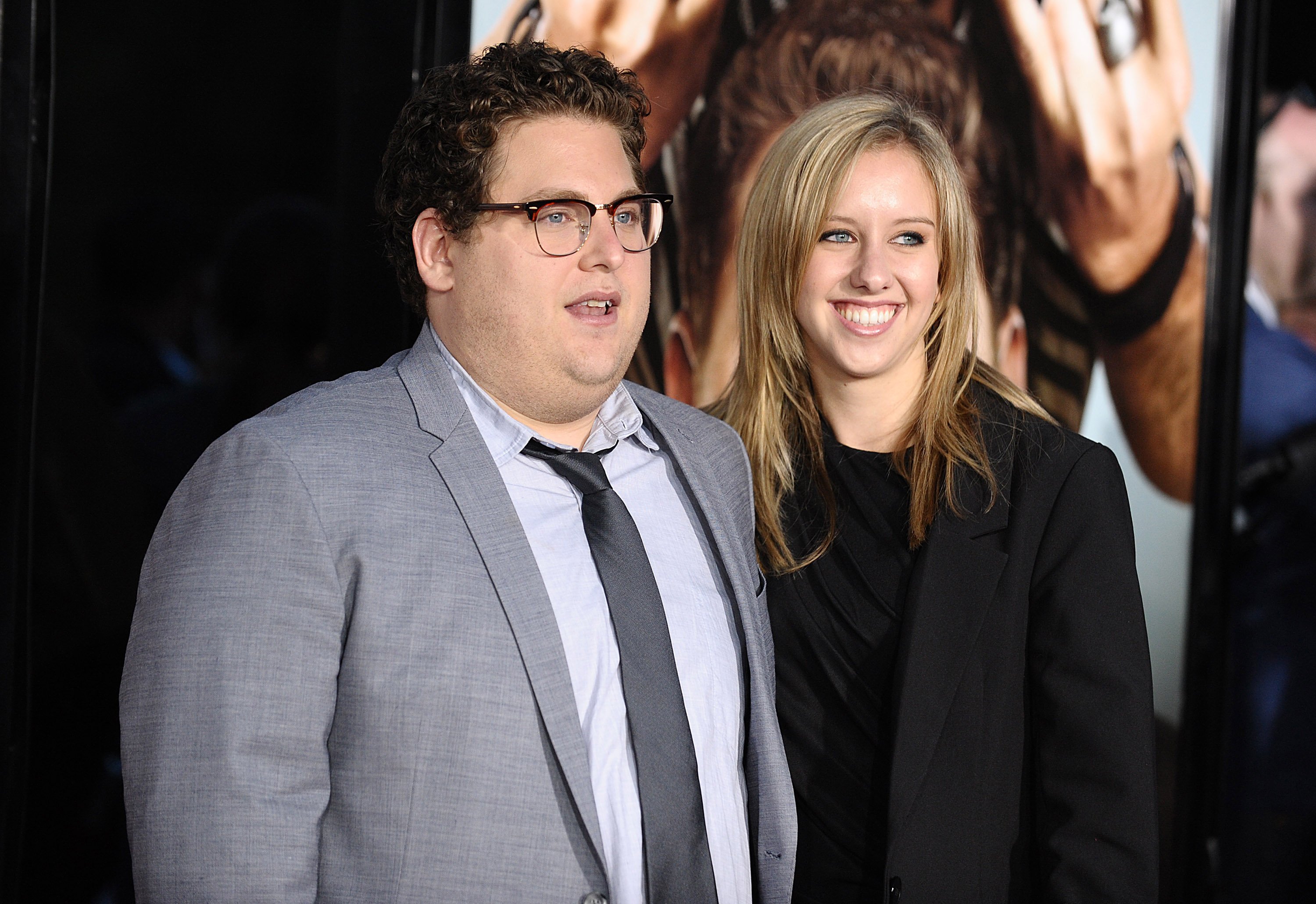 Jonah Hill and his ex-girlfriend Jordan Klein at the "Get Him To The Greek" premiere hosted at the Greek Theatre in Los Angeles, California, on May 25, 2010. | Source: Getty Images