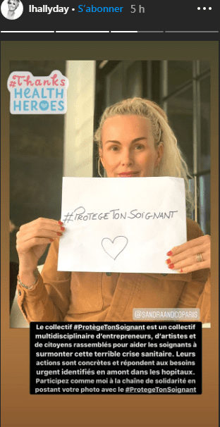 Laeticia Hallyday soutien au soignants. | Photo : Instagram/lhallyday Laeticia Hallyday soutien au soignants. | Photo : Instagram/lhallyday