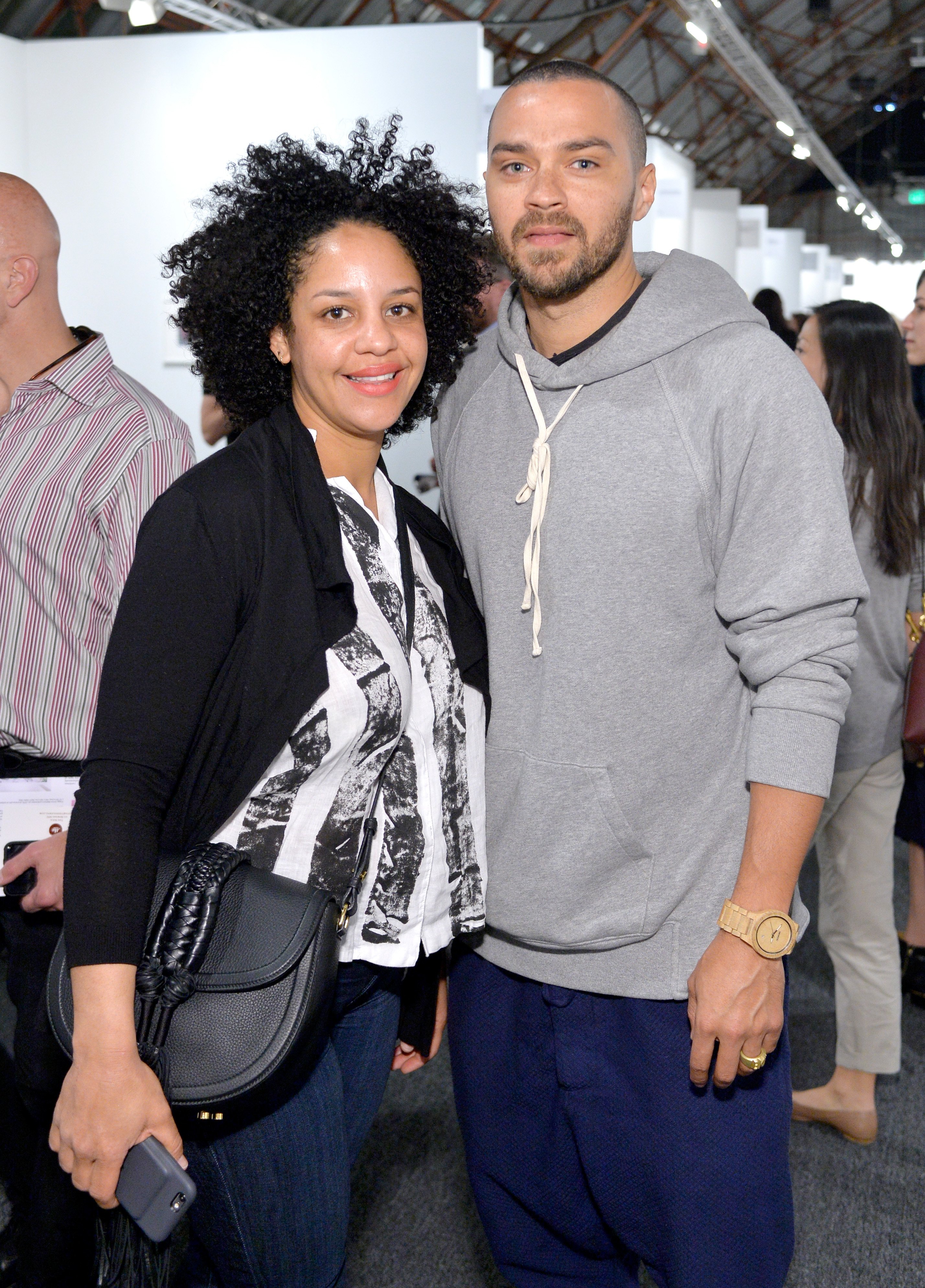 Aryn Drake-Lee and Jesse Williams at the Art Los Angeles Contemporary Opening Night in California on January 28, 2016 | Source: Getty Images 