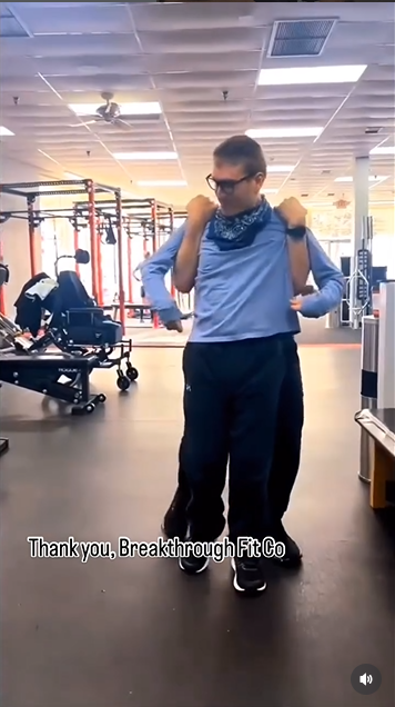 William Trump with his trainer, from a post dated February 19, 2025 | Source: Instagram/fredtrump_