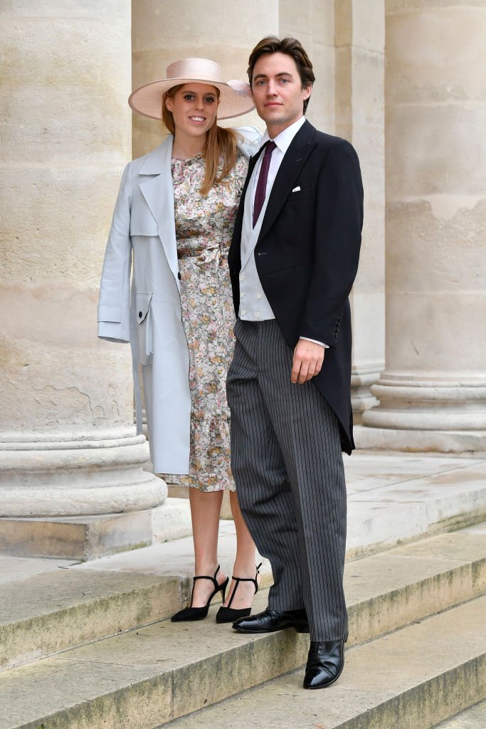 Princess Beatrice d’York and her fiance Edoardo Mapelli Mozzi attend the Wedding of Prince Jean-Christophe Napoleon and Olympia Von Arco-Zinneberg at Les Invalides | Photo: Getty Images