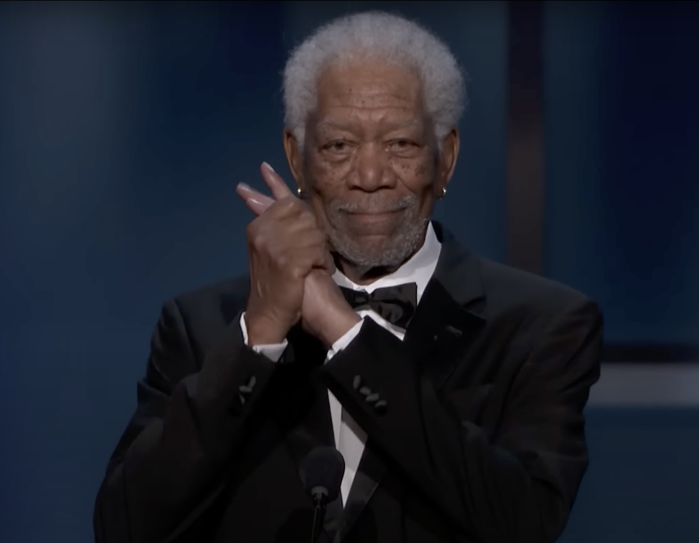 Morgan Freeman honoring Denzel Washington for his AFI Life Achievement Award | Source: Youtube.com/TNT