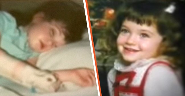 [Left] Brittany Bakenhaster is critically ill; [Right] The young girl when she was healthy. | Source: youtube.com/CBN - The Christian Broadcasting Network