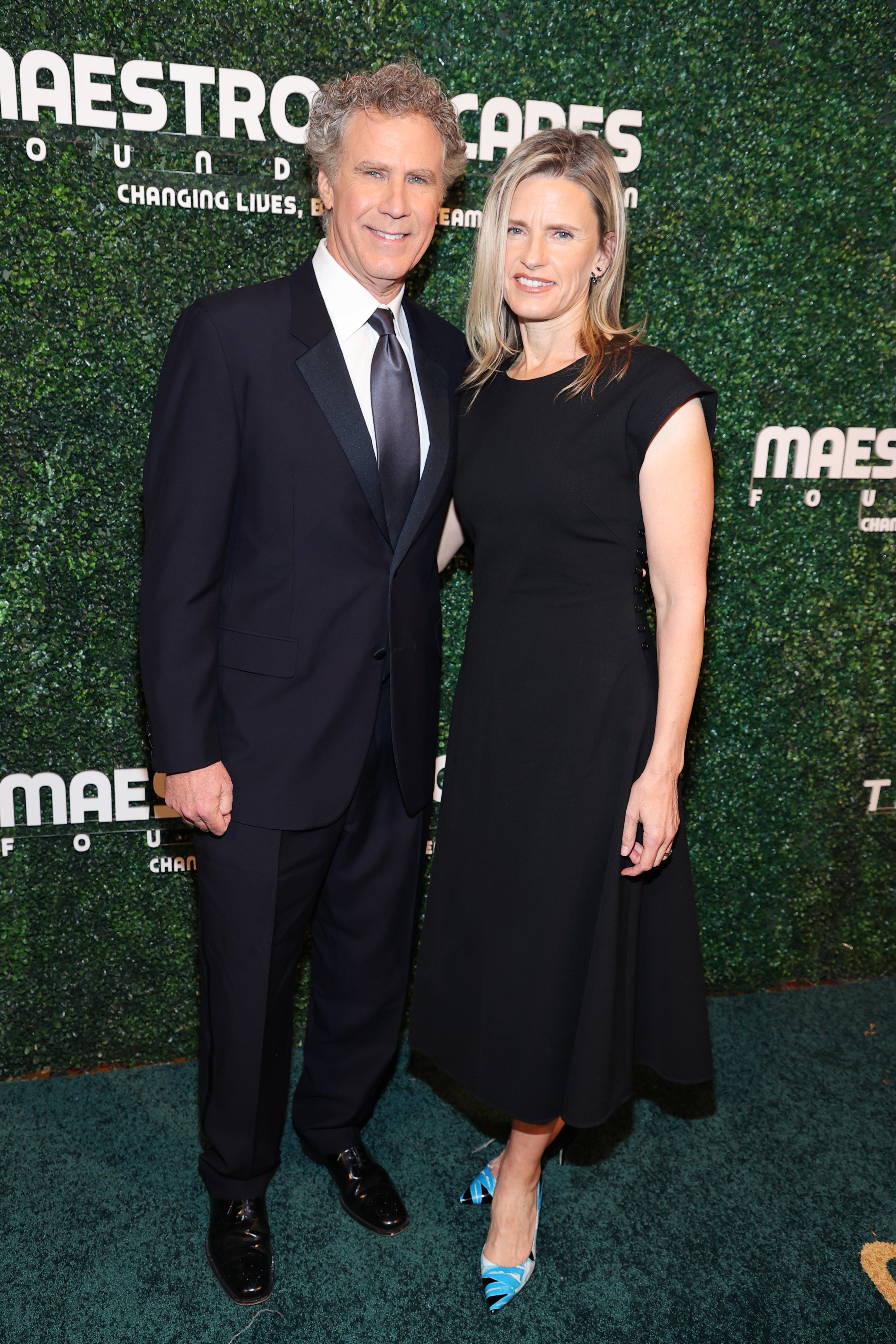 Will Ferrell and Viveca Paulin during the 2021 Maestro Cares Gala at Cipriani Wall Street on December 7, 2021, in New York City. | Source: Getty Images