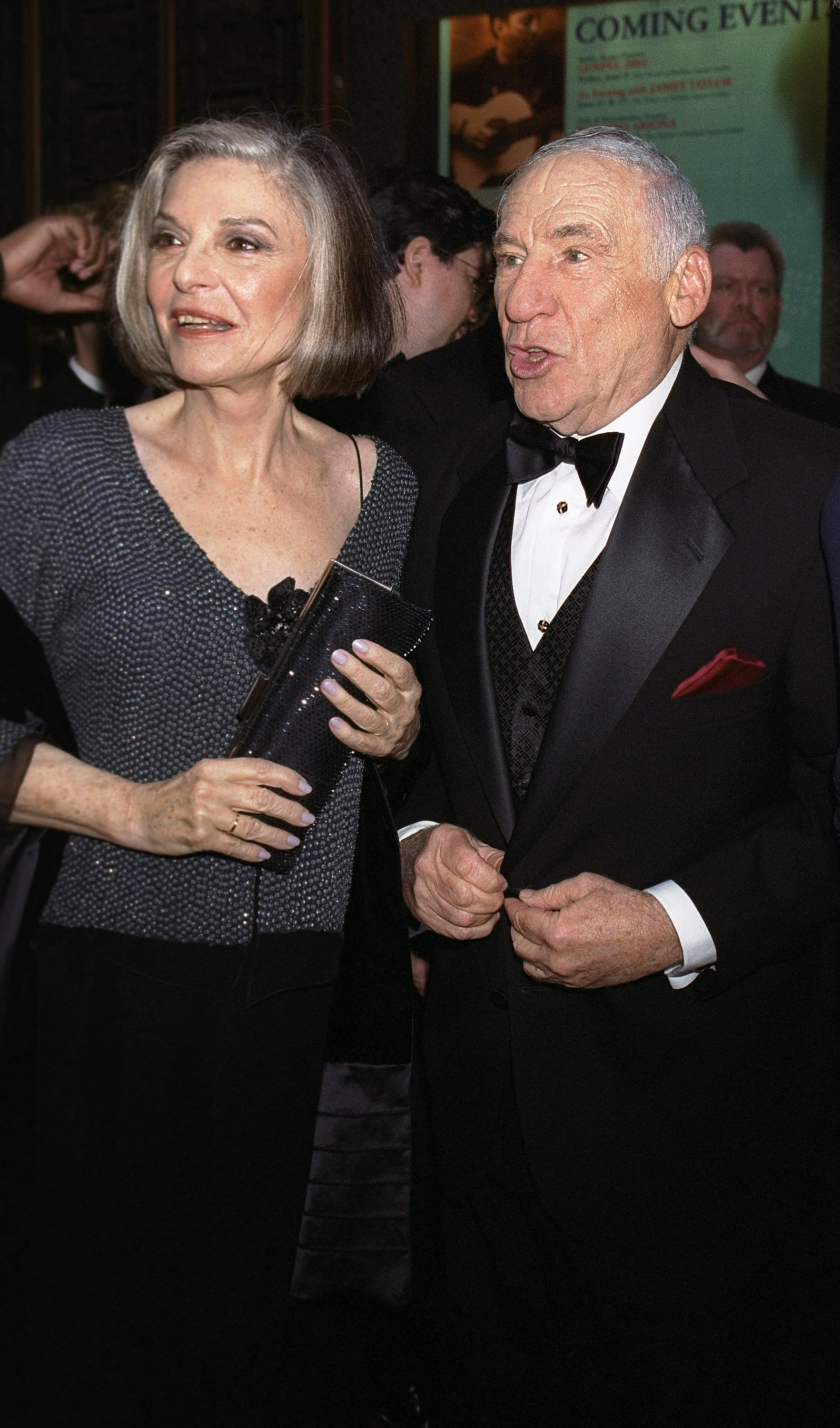 Mel Brooks and Anne Bancroft arrive at the 55th annual Tony Awards on June 3, 2001 | Source: Getty Images