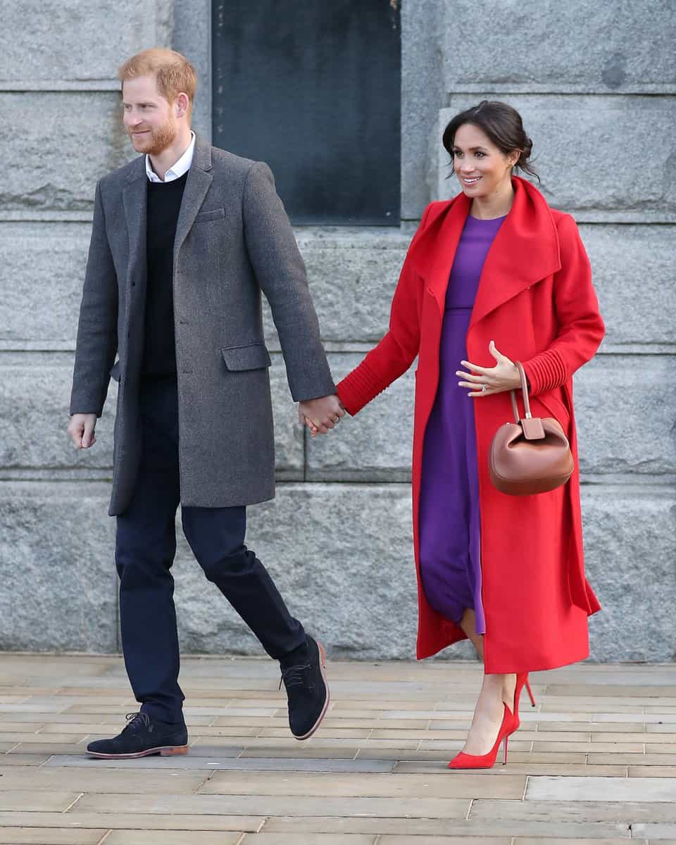 Prince Harry and Meghan Markle during their visit to Birkenhead, Merseyside in January. Photo | Twitter: Vogue Paris