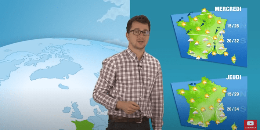 Les prévisions météo de la semaine du 6 juillet 2020 | Photo : YouTube/MÉTÉO FRANCE Les prévisions météo de la semaine du 6 juillet 2020 | Photo : YouTube/MÉTÉO FRANCE