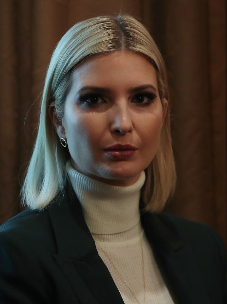 White House Senior Advisor Ivanka Trump listens to her father U.S. President Donald Trump speak to the media during a cabinet meeting at the White House | Photo: Getty Images