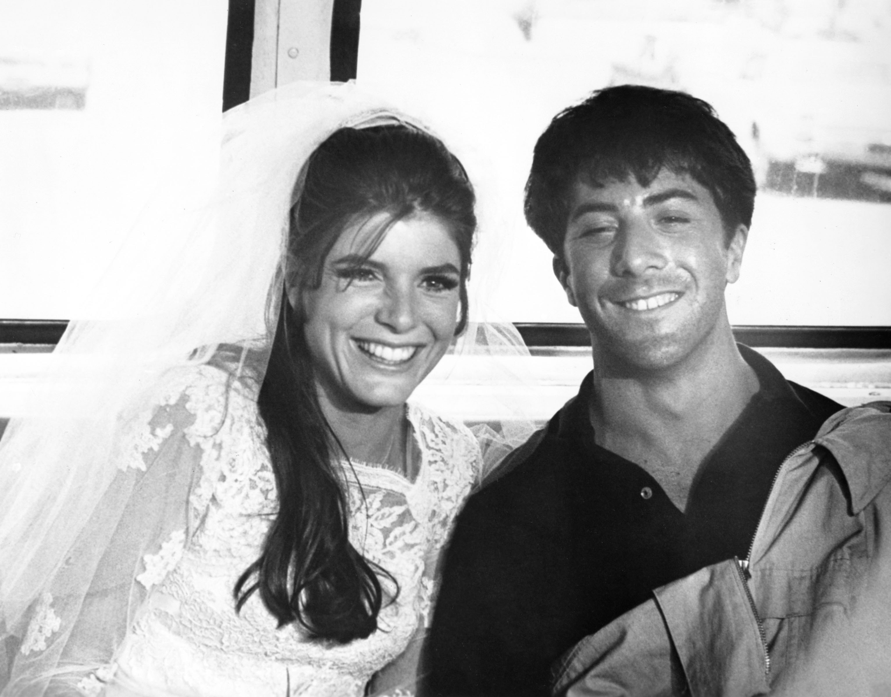 Actors Katharine Ross and Dustin Hoffman in a scene from "The Graduate"  | Source: Getty Images