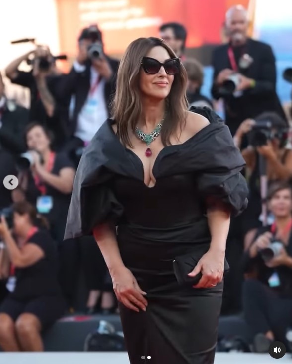 Monica Bellucci at the Venice Film Festival on August 28, 2024, in Venice Italy | Source: Instagram/monicabellucciofficiel