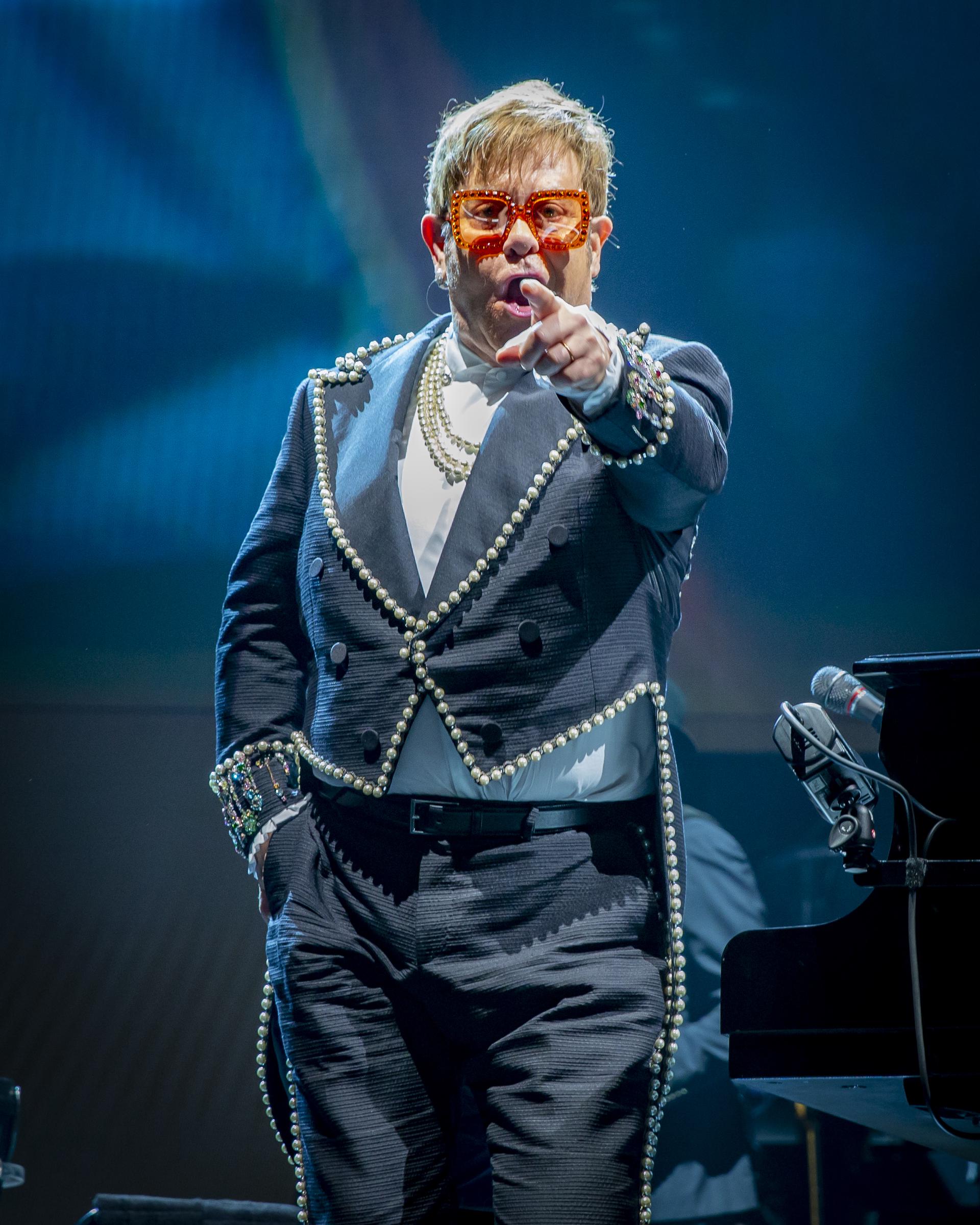 Elton John performs onstage during his 'Farewell Yellow Brick Road' tour at Canadian Tire Centre in Ottawa, Canada, on September 28, 2018 | Source: Getty Images