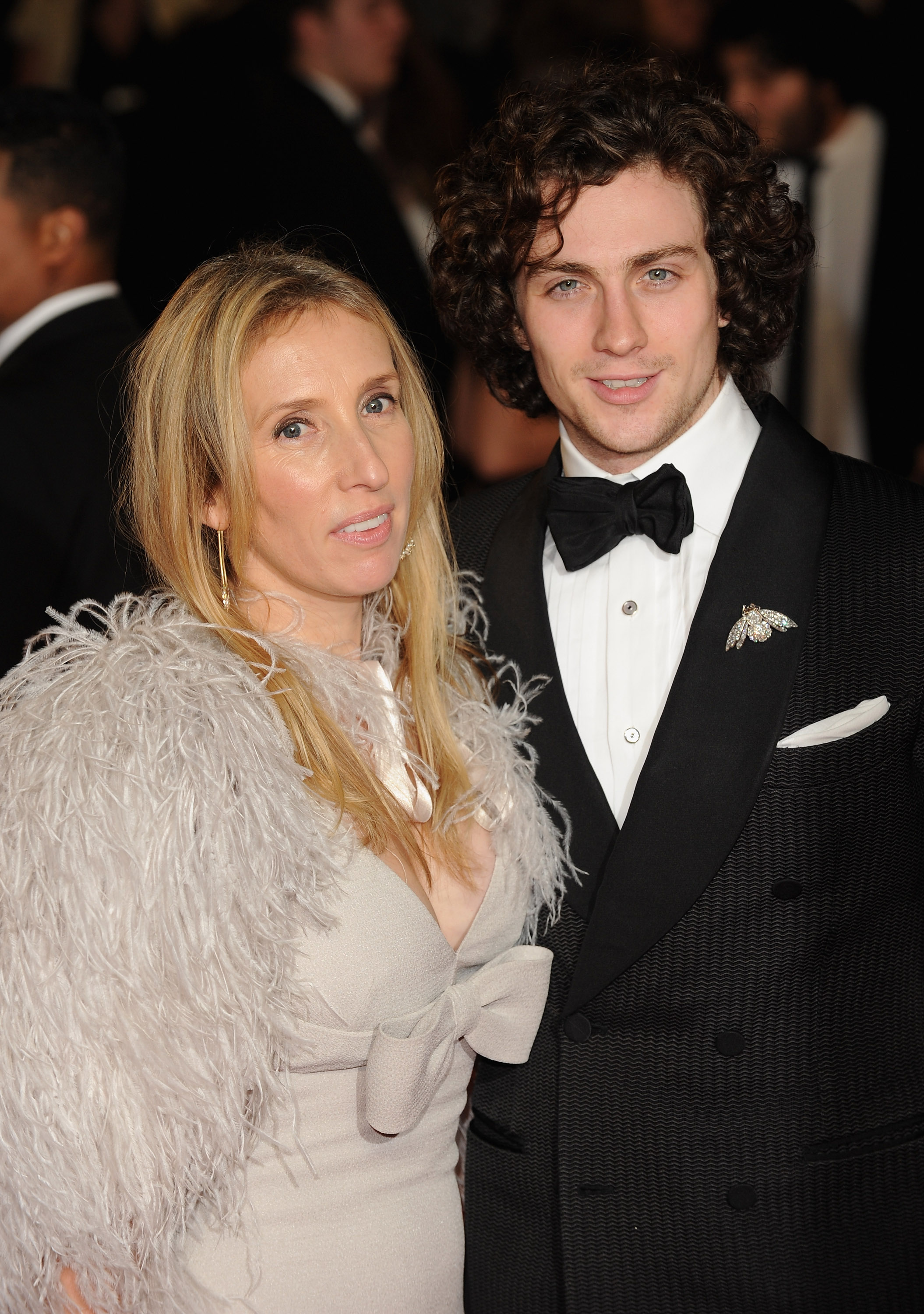Sam and Aaron Taylor-Johnson attend the Royal World Premiere of "Skyfall" at the Royal Albert Hall on 23 October 2012 in London, England. | Source: Getty Images
