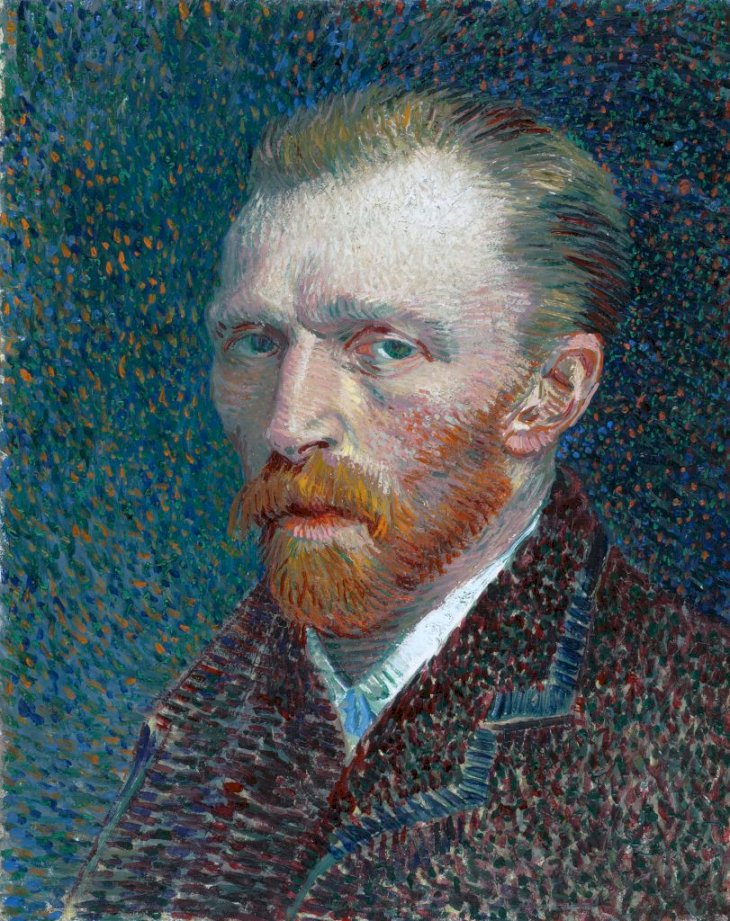 Vincent van Gogh (French, 1853–1890), Self-Portrait, 1887, oil on board, 41 X 32.5 Cm (16.1 X 12.8 in), Art Institute of Chicago. (Photo by VCG Wilson/Corbis via Getty Images) 
