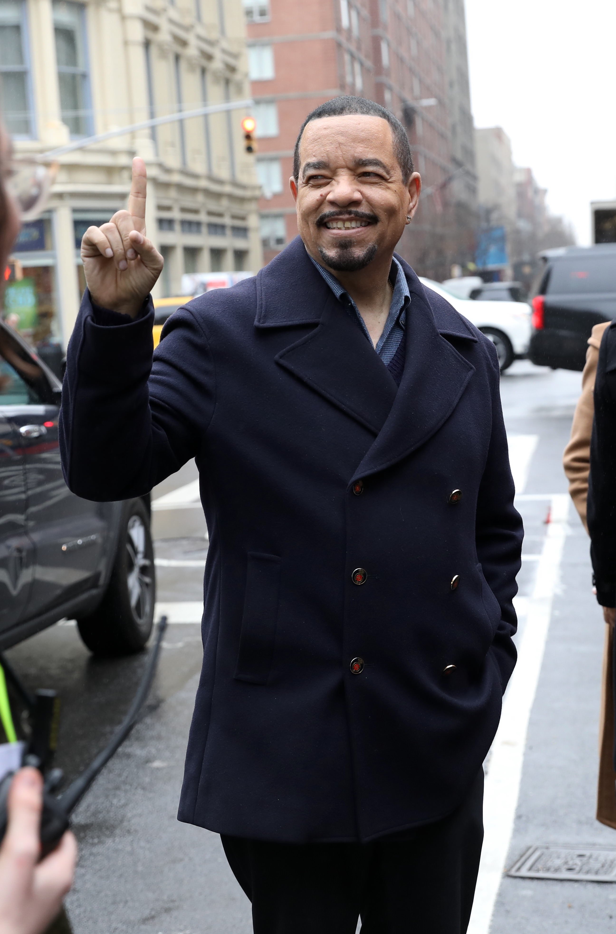 Ice T on the set of "Law & Order: SVU," in New York, February, 2020. | Photo: Getty Images. 