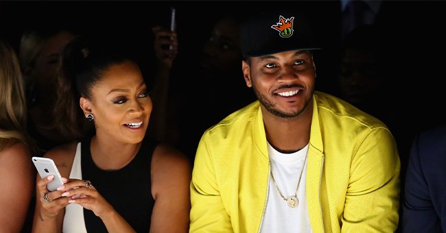 A picture of Carmelo Anthony and La La Anthony smiling together | Photo: Getty Images