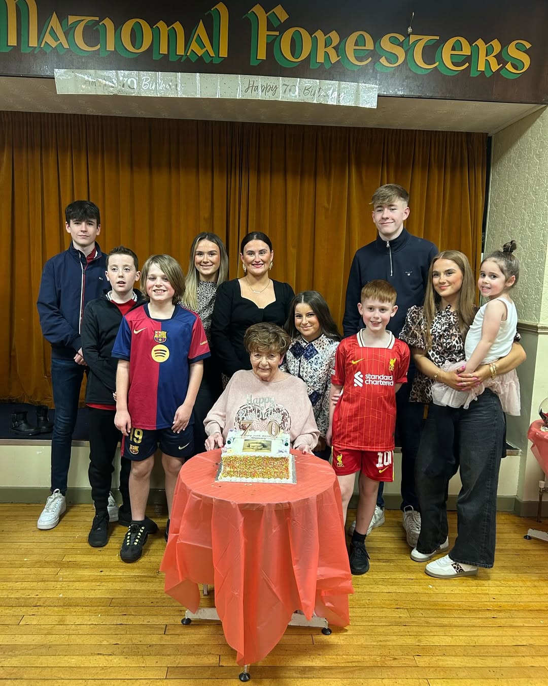 Anne is pictured with her family during her birthday party. The images were posted on 14 March 2025. | Source: Instagram/rachel.duffy