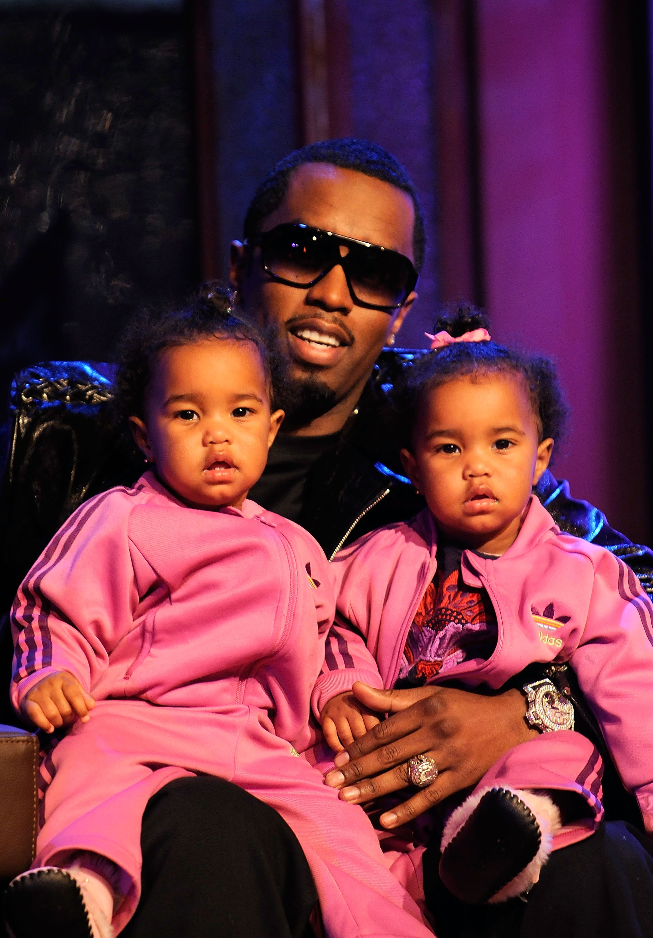 Sean Combs with D'Lila and Jessie Combs at the taping of MTV's "Making The Band 4" season finale at MTV Studios Times Square on March 22, 2008 in New York City. | Source: Getty Images