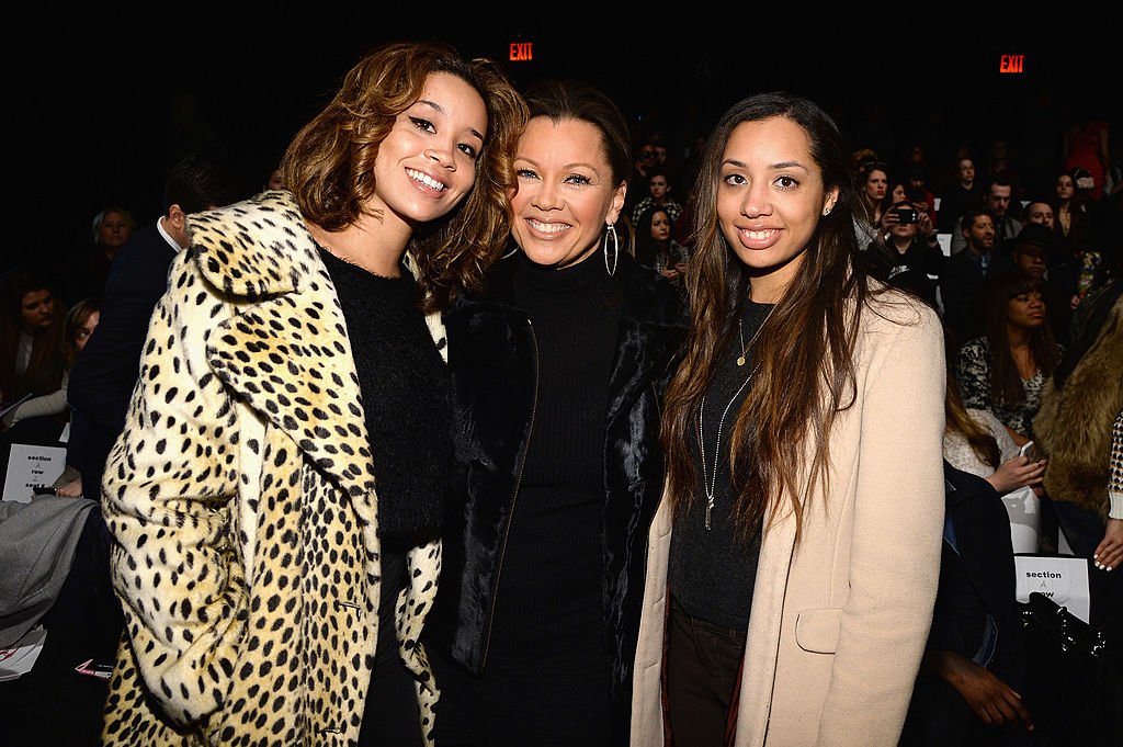 Jillian Hervey, Vanessa Williams, and Melanie Hervey at the Carmen Marc Valvo fashion show in 2014 | Photo: Getty Images