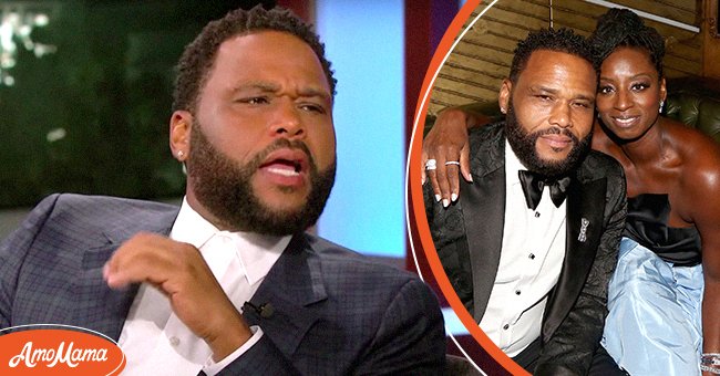 Anthony Anderson pictured on "Jimmy Kimmel Live" in 2019 [Left] Anderson and Alvina Stewart attend Celebrating the Culture Powered by Samsung Galaxy, 2018, Los Angeles, California [Right]. | Photo: YouTube/Jimmy Kimmel Live & Getty Images